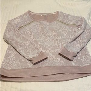 Adorable blush light sweater just in time for fall